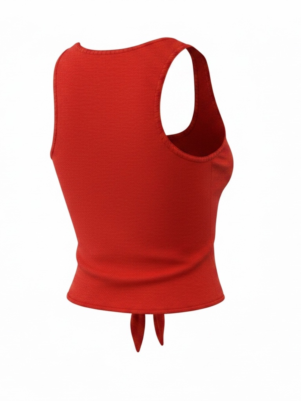 Alice + Olivia Jacinda Tie-Front Tank Top, Bright Ruby - Picture 6 of 12